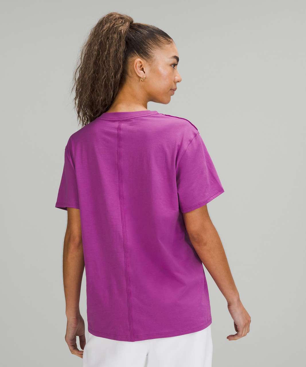 Lululemon All Yours Cotton T-Shirt - Vivid Plum