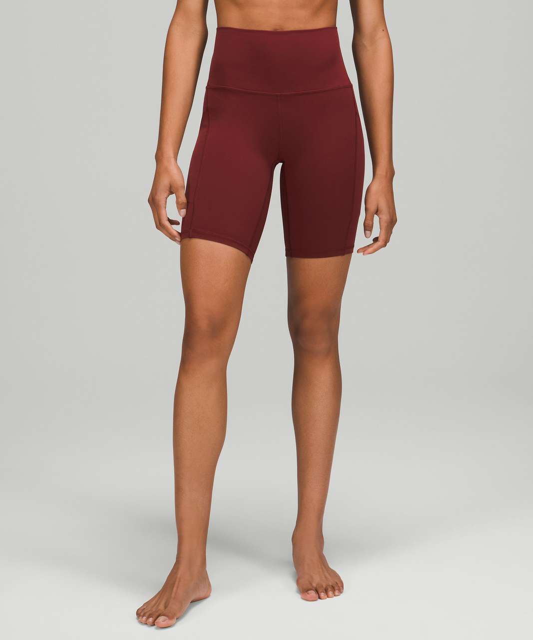 Lululemon Align High-Rise Short with Pockets 8" - Red Merlot