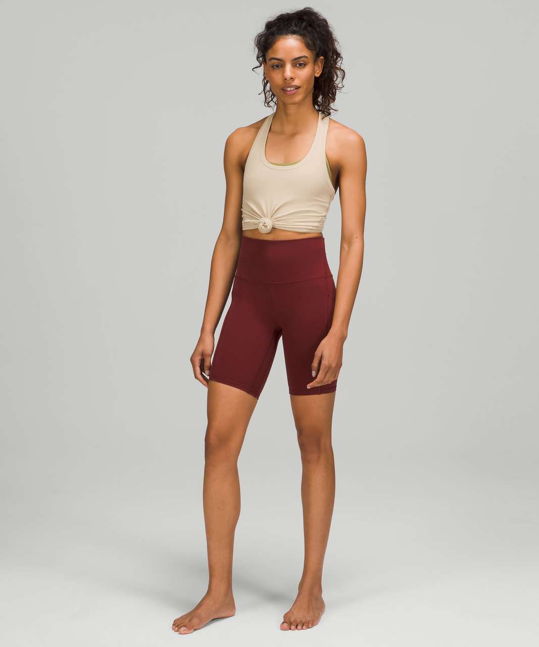 Lululemon Align High-Rise Short with Pockets 8" - Red Merlot