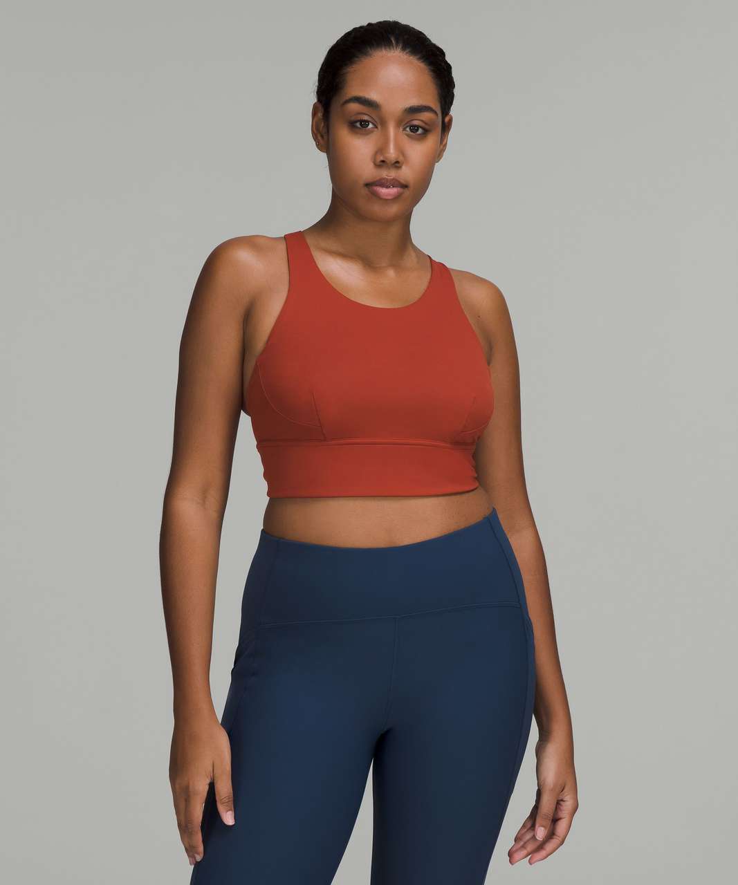 Lululemon Wunder Train Longline Bra *Medium Support, C/D Cup - Cayenne - lulu  fanatics