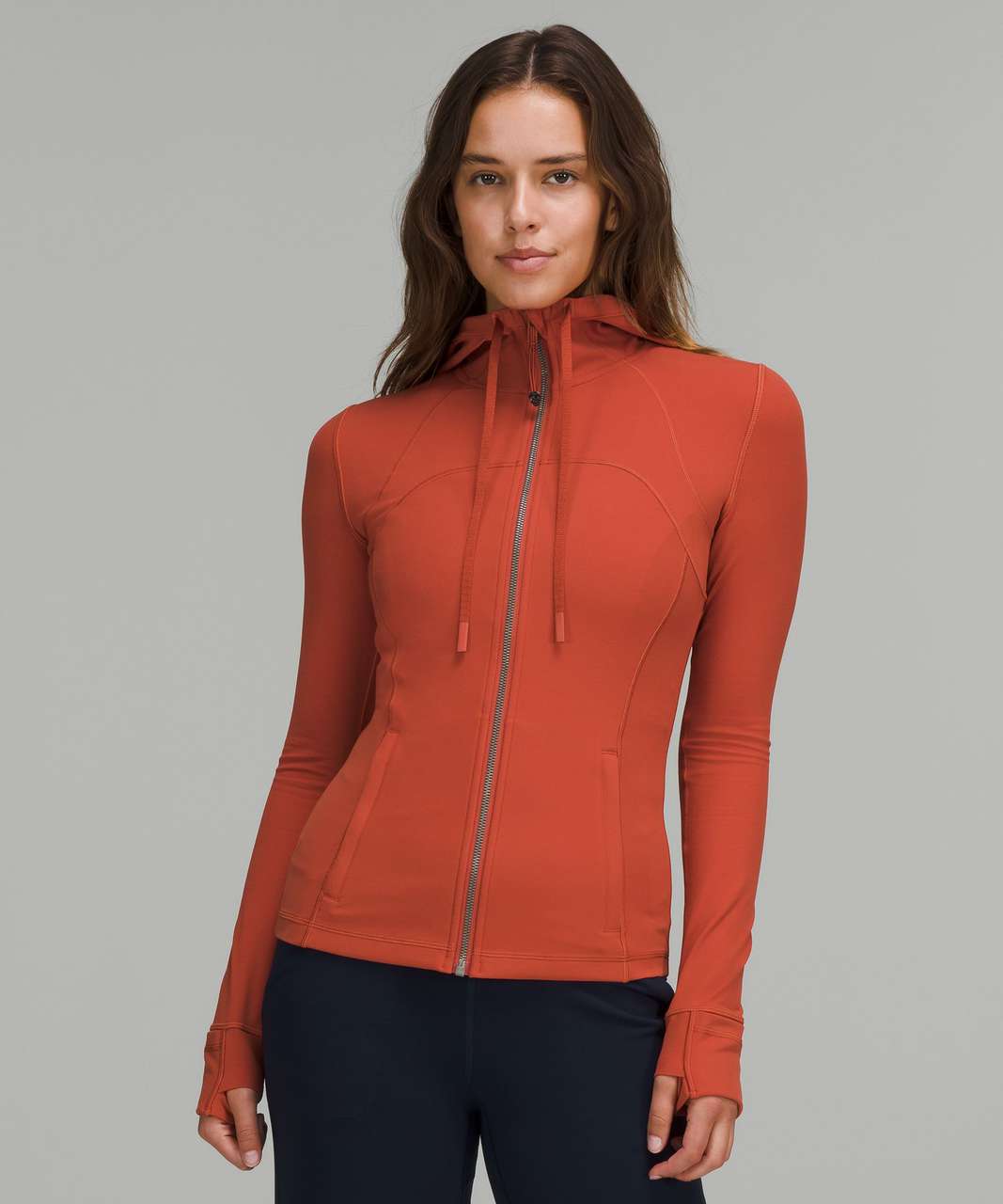 NEW Women Lululemon Hooded Define Jacket Mesh Vent Nulu Smoky Red Size  8-10-12