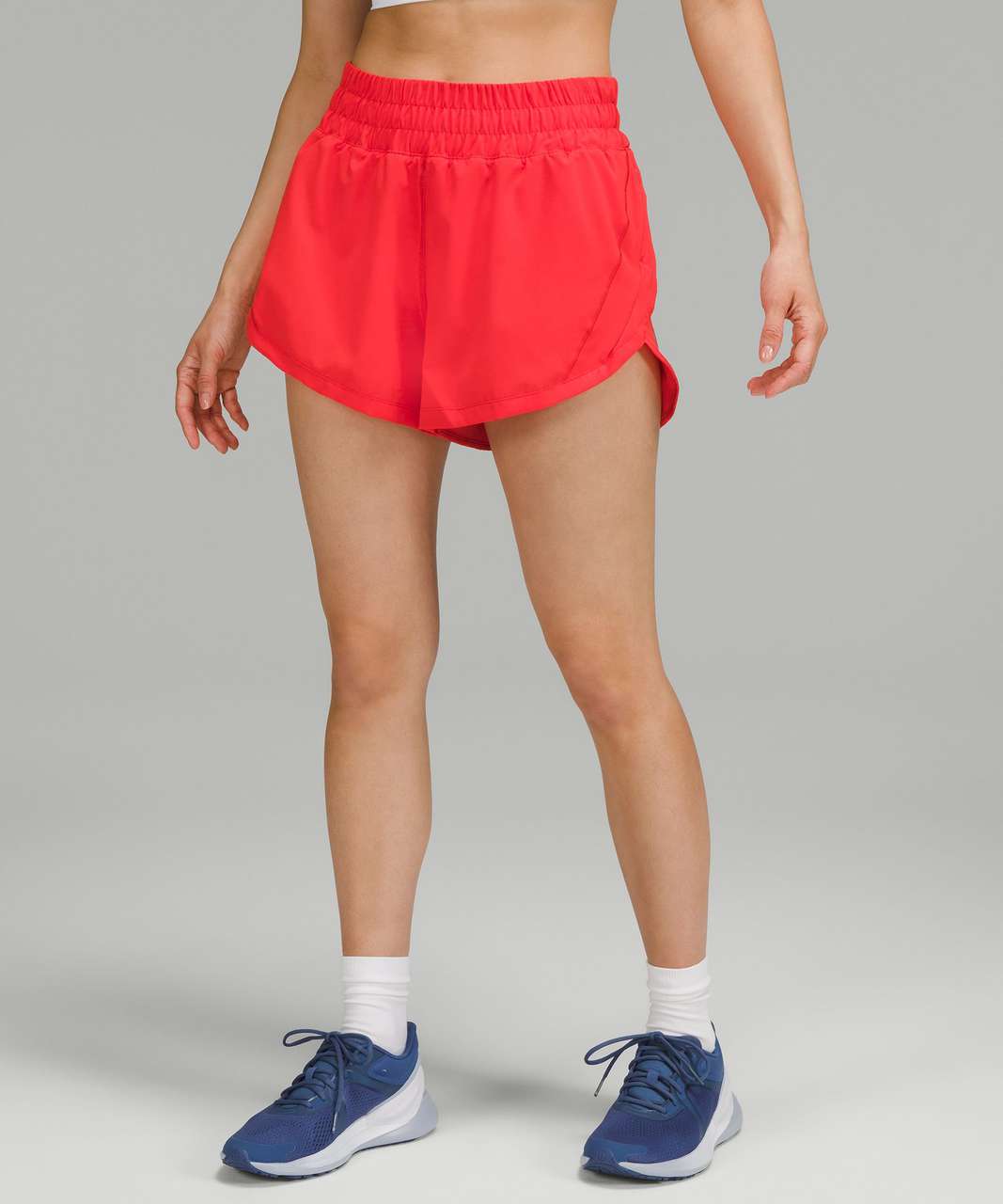 Lululemon Track That High-Rise Lined Short 3" - Love Red