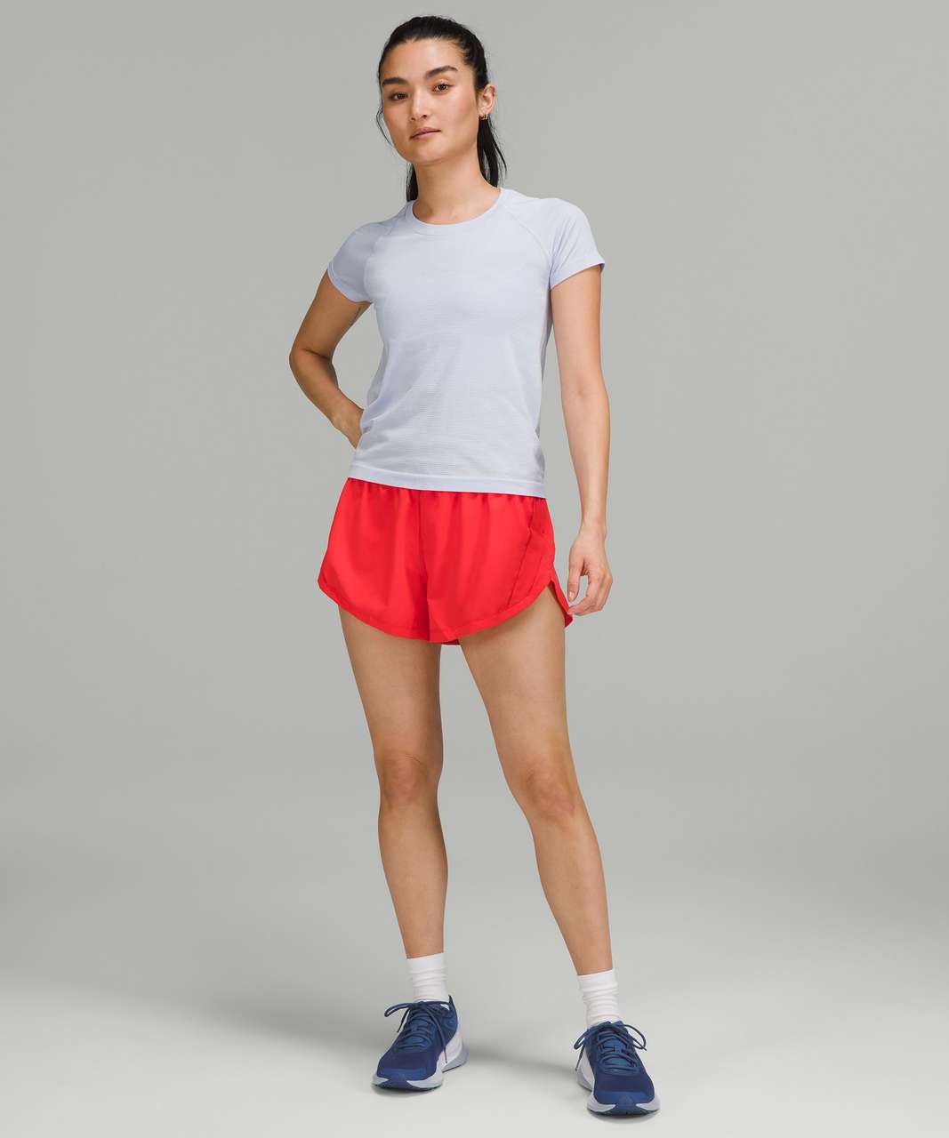Lululemon Track That High-Rise Lined Short 3" - Love Red