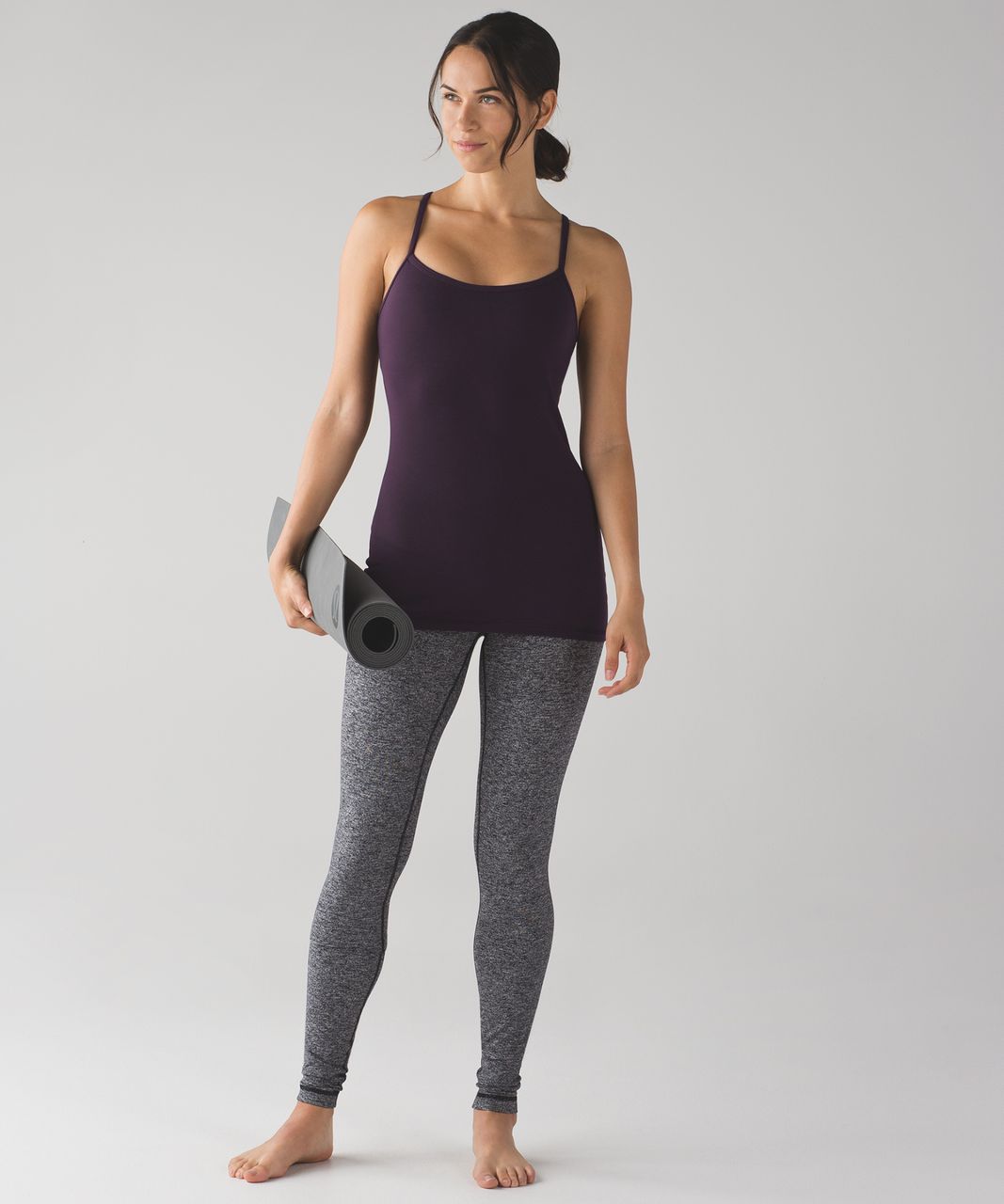 Lululemon Power Y Tank (Luon) - Black Cherry