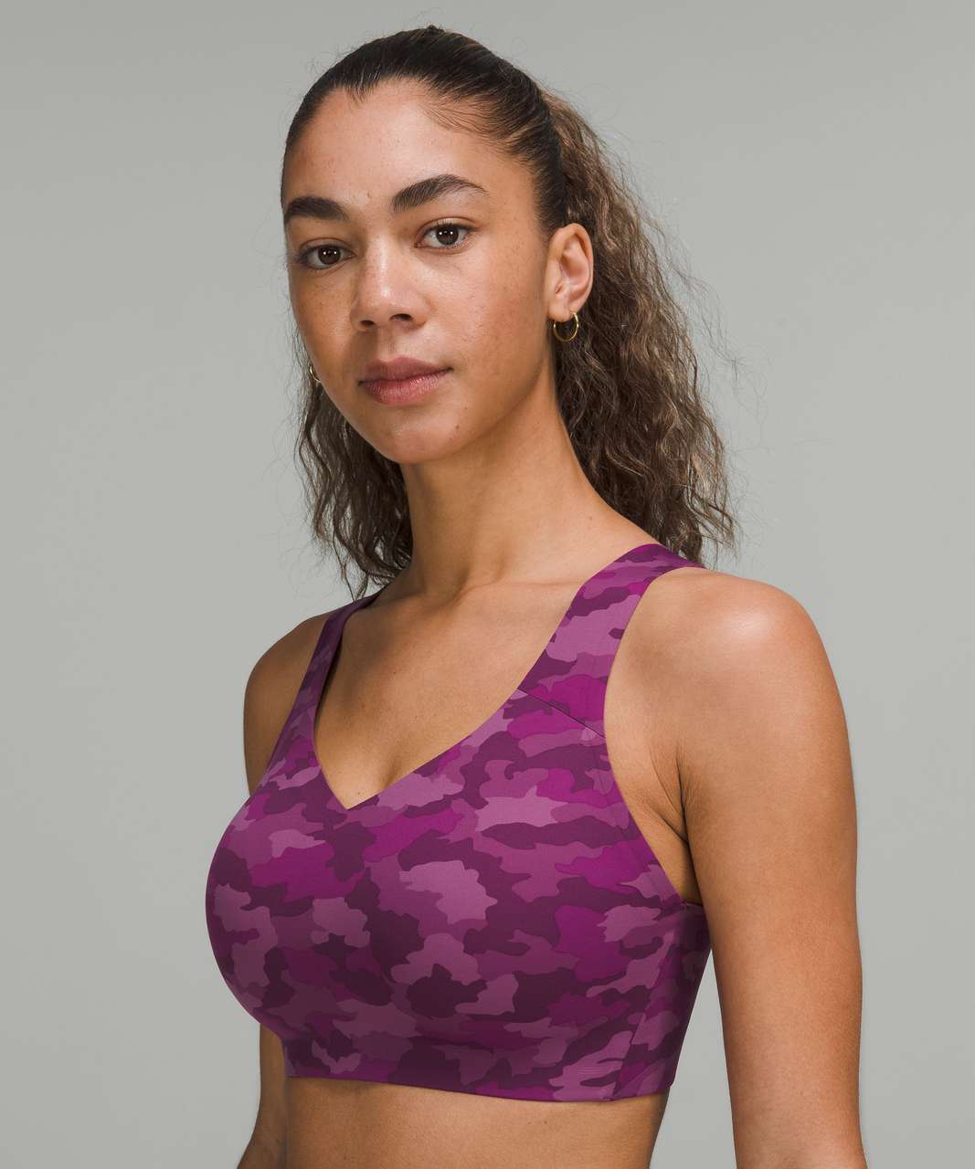 Lululemon Enlite Weave-Back Bra *High Support, A–DDD(E) Cups - Heritage 365  Camo Mini Vintage Plum Multi - lulu fanatics