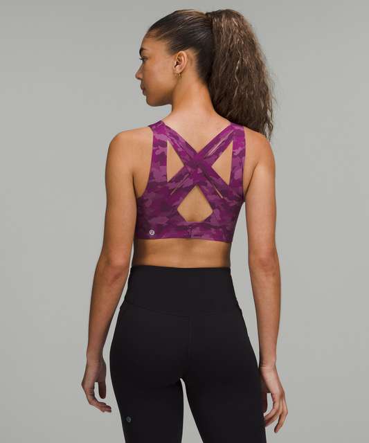 Lululemon Sports Bra Enlite Weave-Back 36C Black, High Support