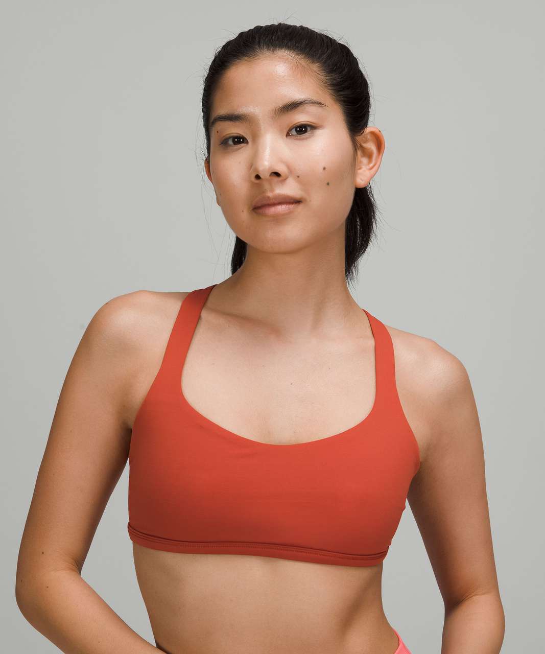 Lululemon Free to Be Bra - Wild *Light Support, A/B Cup - Red Rock / Raspberry Cream