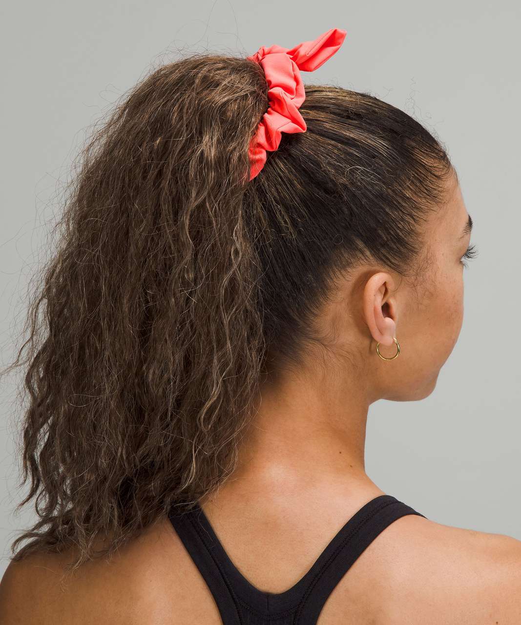 Lululemon Uplifting Bow Scrunchie - Raspberry Cream