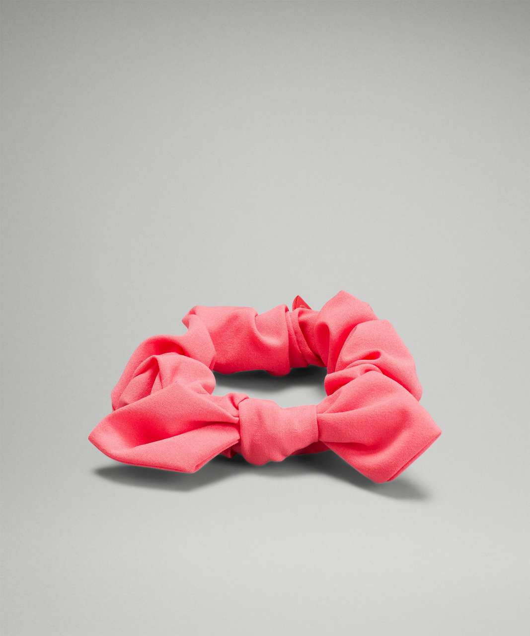 Lululemon Uplifting Bow Scrunchie - Raspberry Cream - lulu fanatics