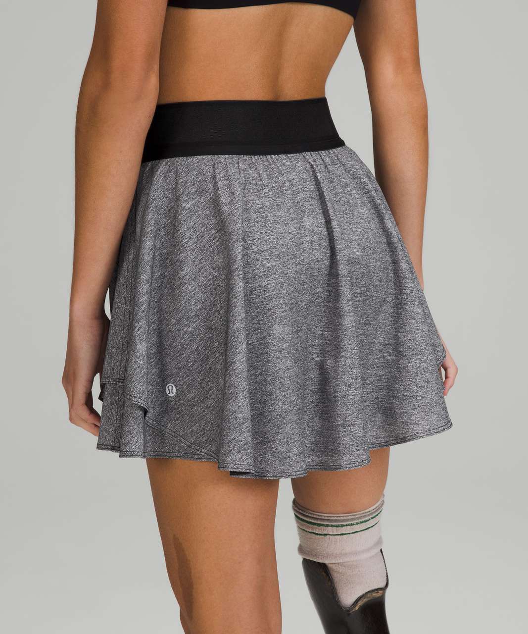 Lululemon Court Rival High-Rise Skirt *Long - Heather Lux Multi Black / Black