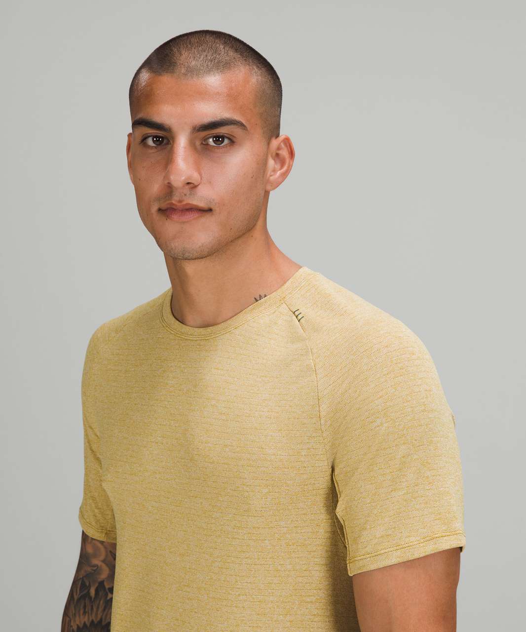 Lululemon Drysense Training Short Sleeve Shirt - Heathered Auric Gold