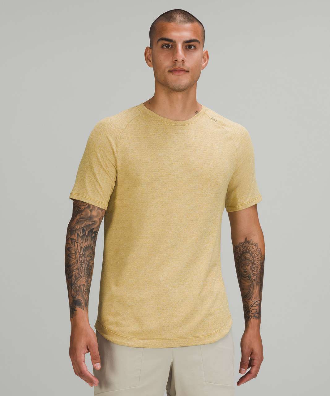 Lululemon Drysense Training Short Sleeve Shirt - Heathered Auric Gold