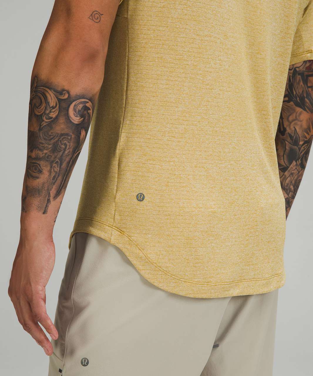 Lululemon Drysense Training Short Sleeve Shirt - Heathered Auric Gold