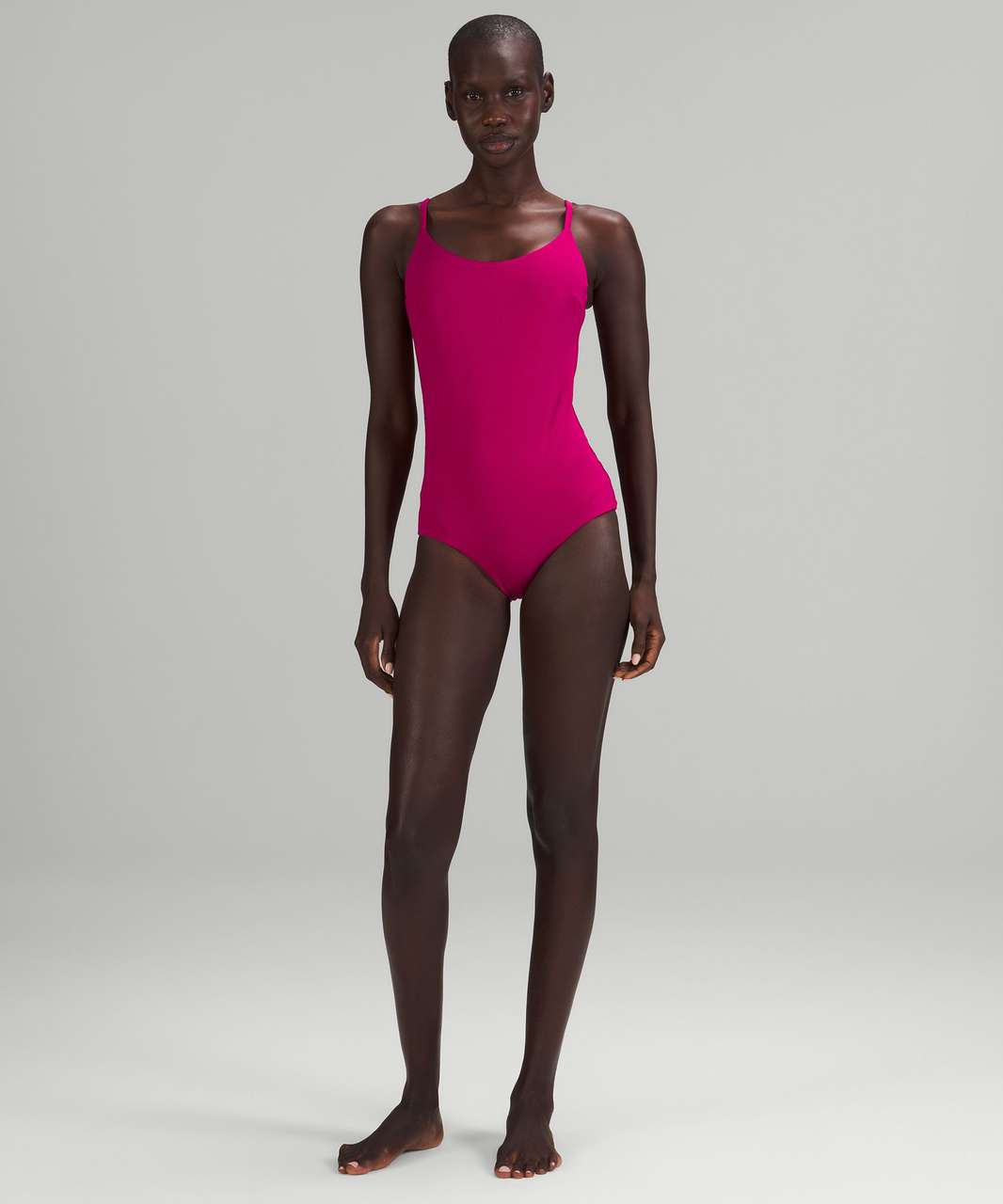 Waterside Square-Neck One-Piece Swimsuit