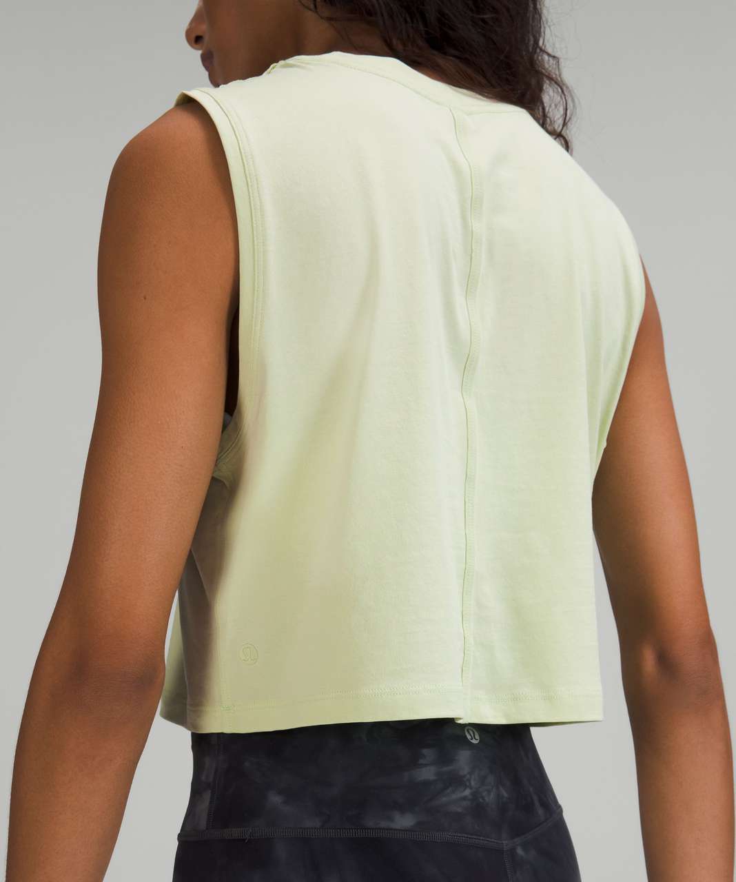 Lululemon All Yours Crop Tank Top - Creamy Mint