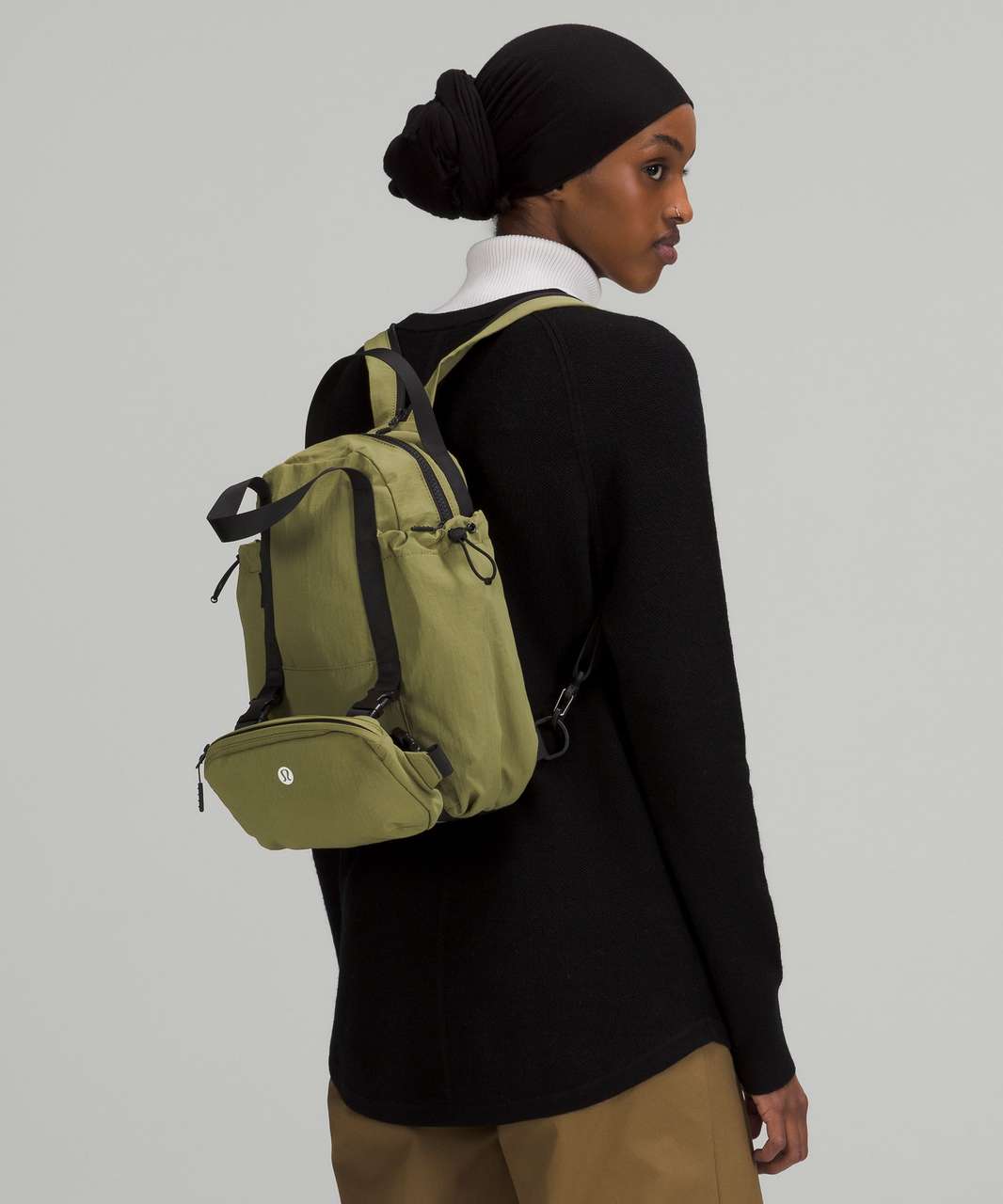 Lululemon Pack and Go Multi Wear Bag - Bronze Green / Black