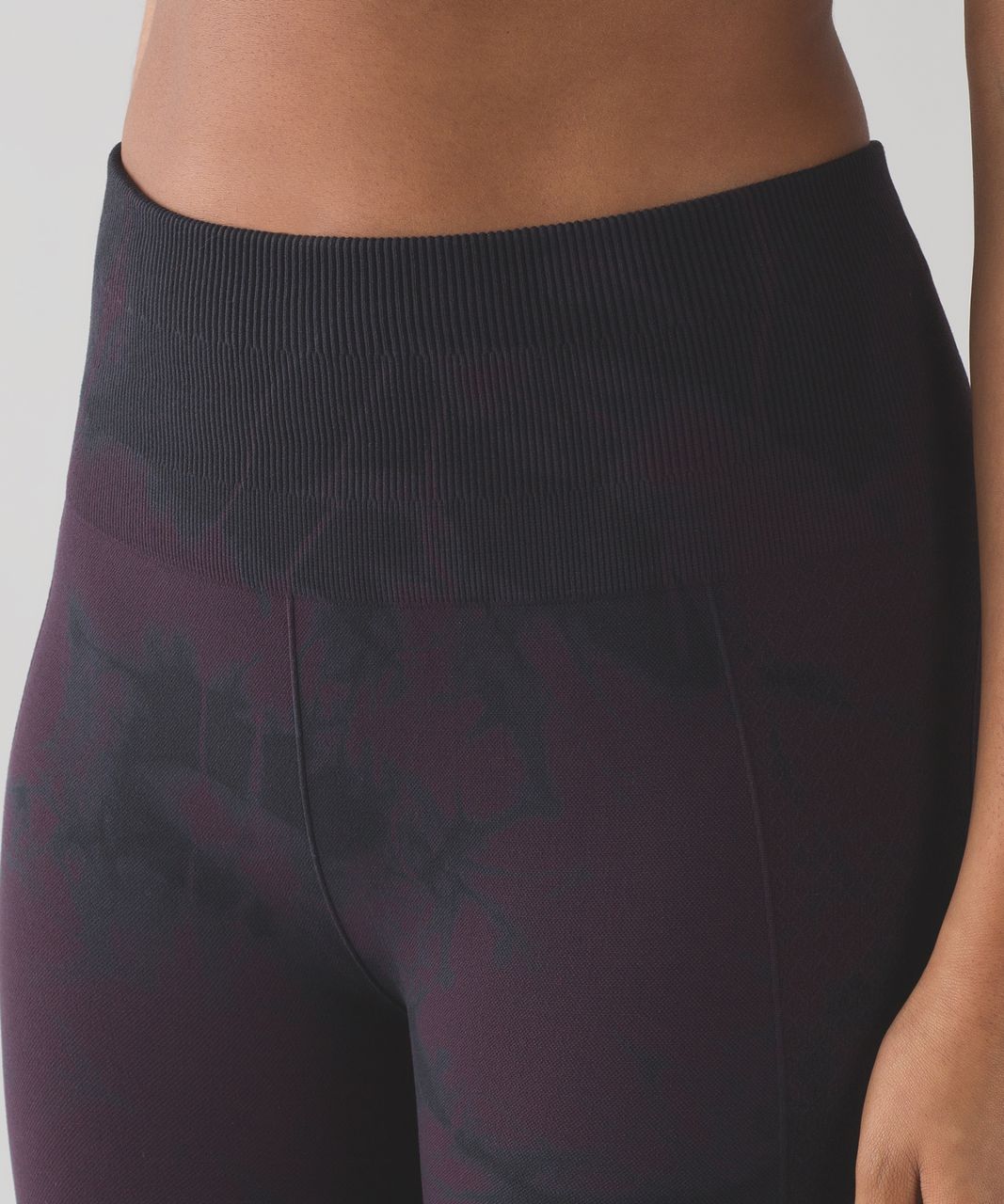 Lululemon Flow & Go Tight - Black Cherry / Black