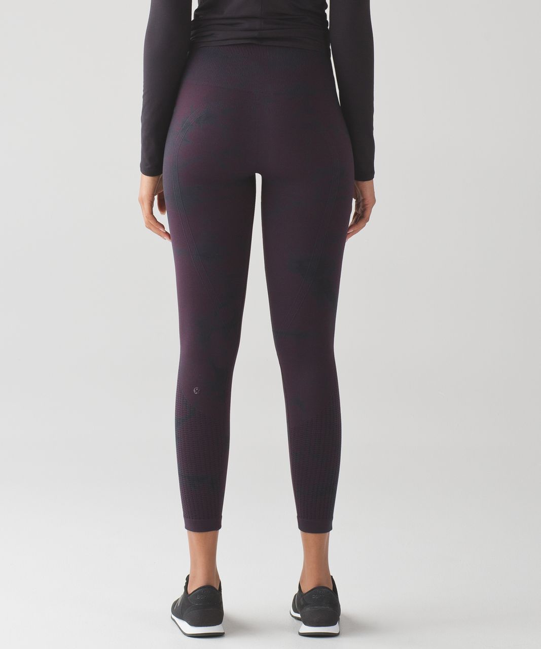 Lululemon Flow & Go Tight - Black Cherry / Black