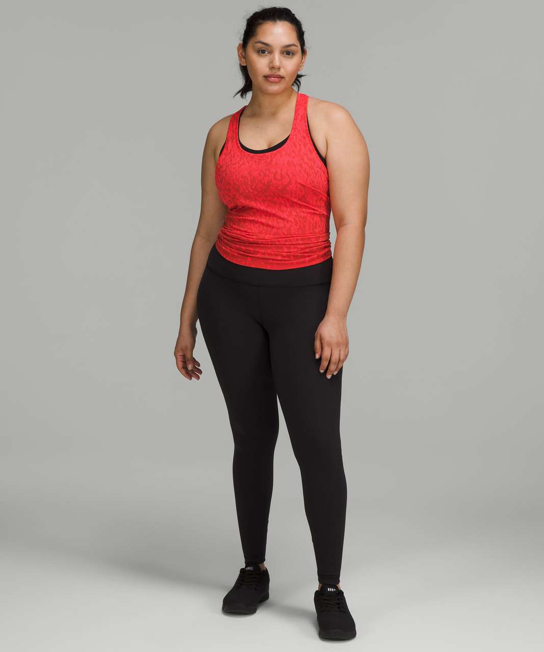 Lululemon Swiftly Tech Racerback Tank Top 2.0 - Covered Camo Red Rock / Flare