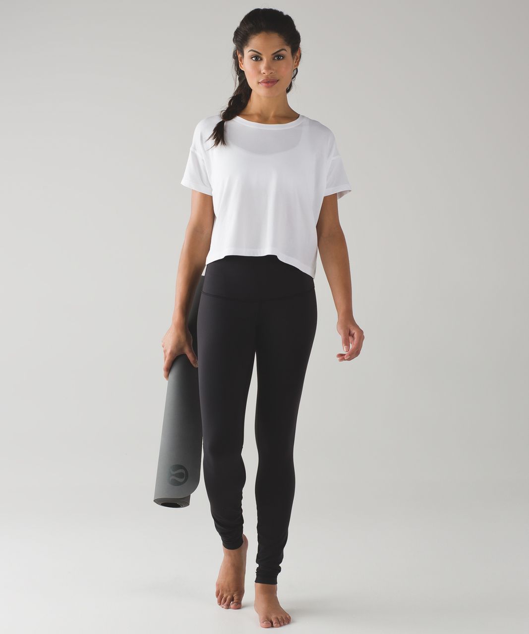 Lululemon Cates Crop Tee - White