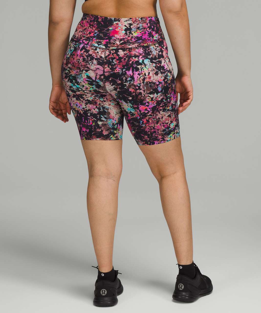 Lululemon Base Pace High-Rise Short 8" - Stencil Blossom Red Multi