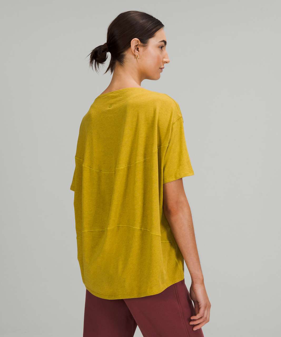 Lululemon Back in Action Short Sleeve Shirt - Heathered Auric Gold