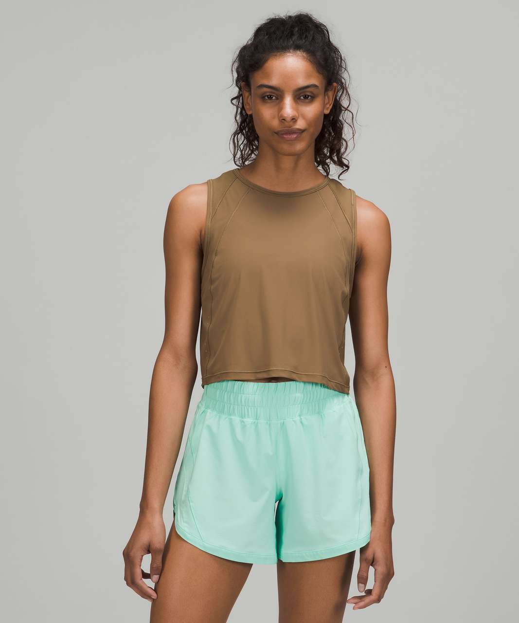 Lululemon Sculpt Cropped Tank Top - Artifact