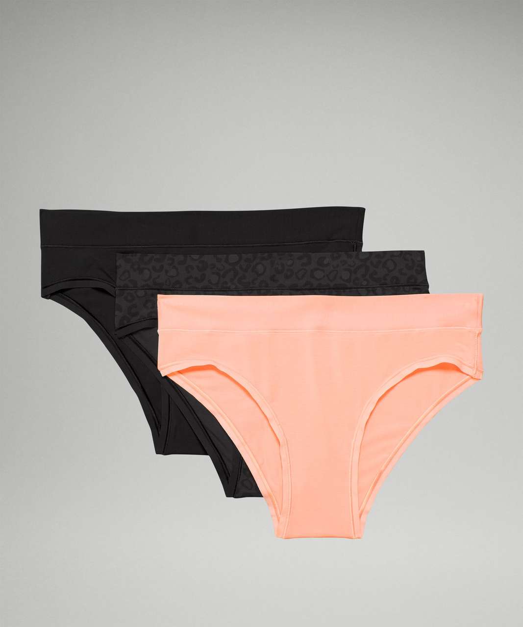 Lululemon UnderEase Mid Rise Cheeky Bikini Underwear - Black - lulu fanatics