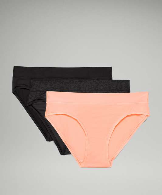 Lululemon Underease Ribbed High-waist Thong Underwear 3 Pack