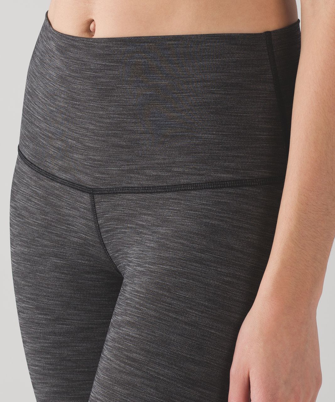 Lululemon Hit It 21' Crop - Heathered Black - lulu fanatics