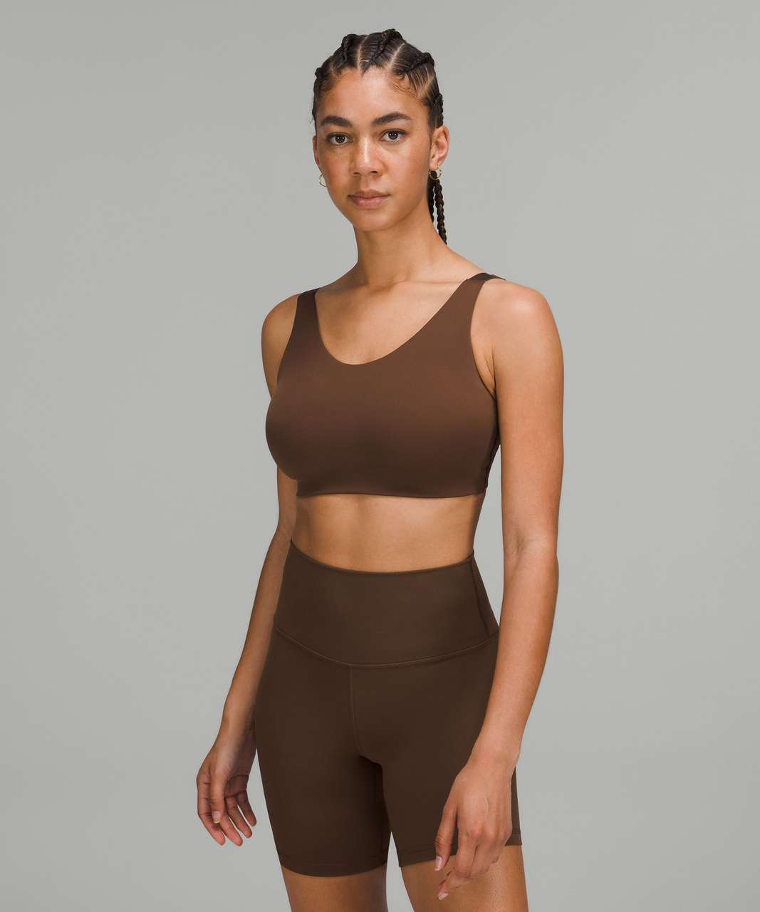 Lululemon In Alignment Straight-strap Bra *light Support, A/b Cups Online  Only In Double Dimension Starlight Black