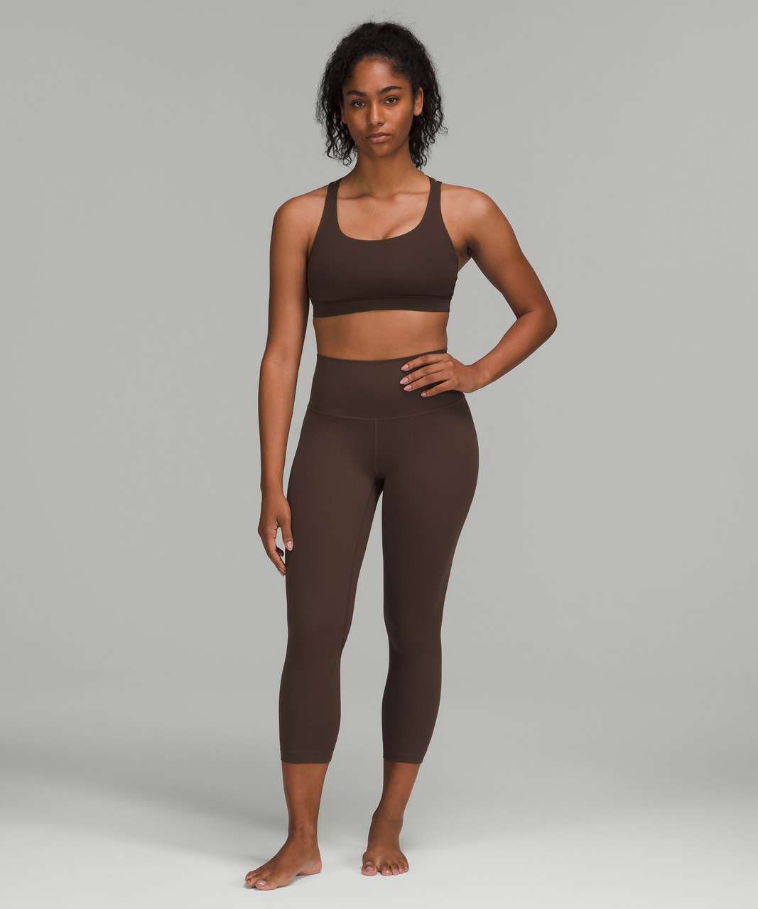 Lululemon Energy Bra *Medium Support, B–D Cups - Cinder Grain Smoked Spruce  Multi - lulu fanatics