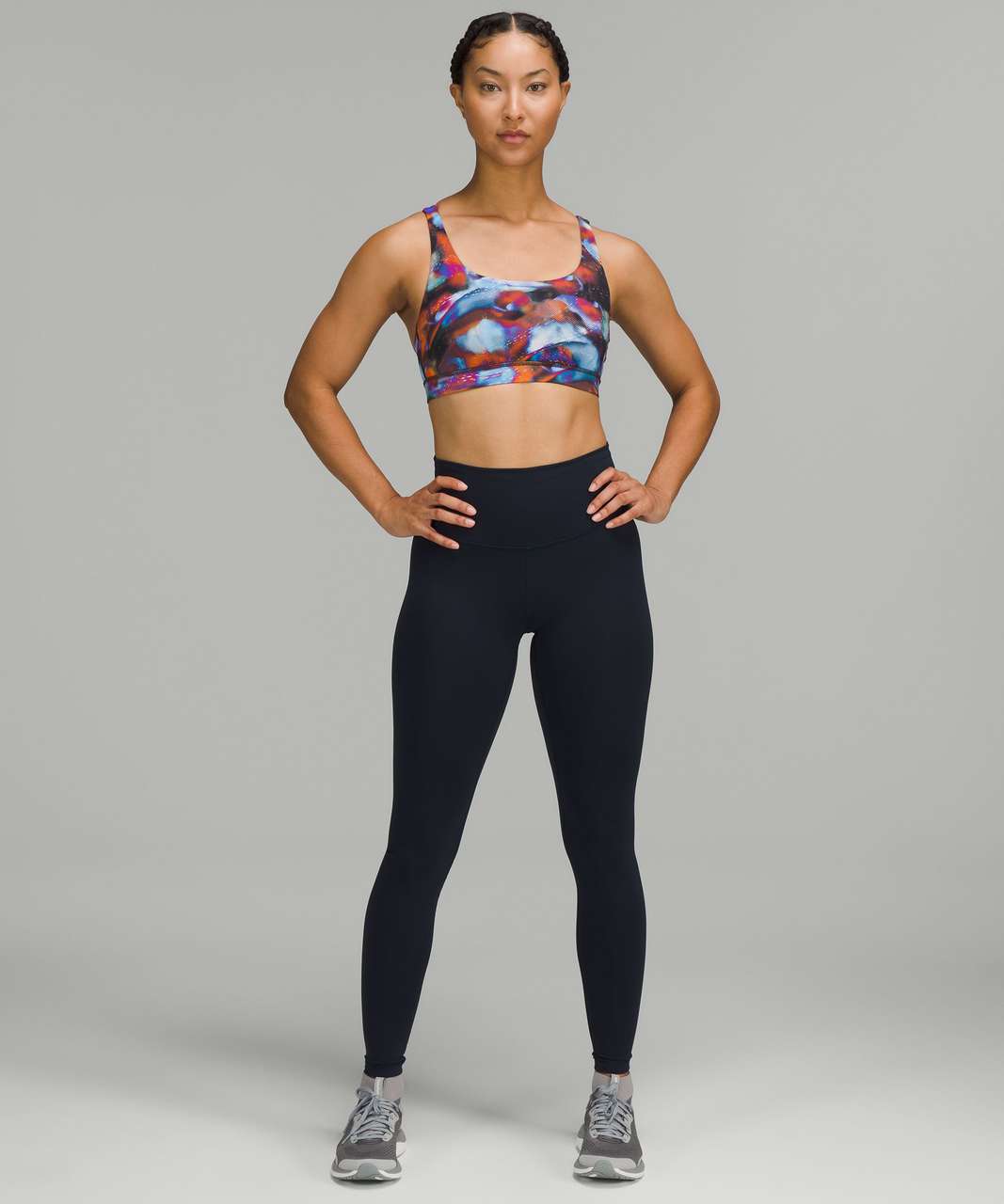 Lululemon Energy Bra - Aerial Drift Multi Black - lulu fanatics