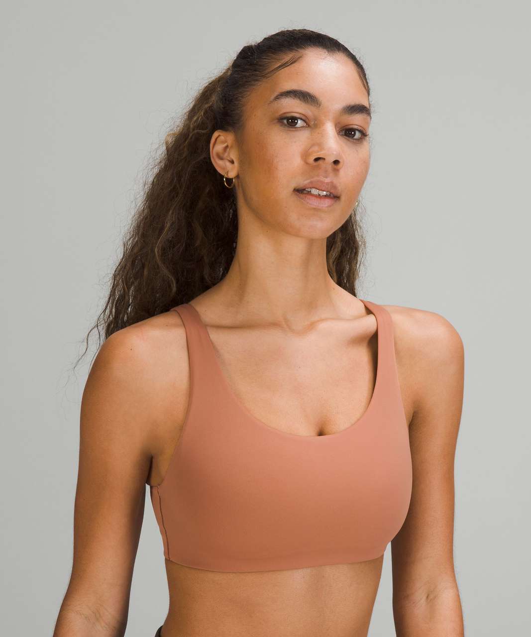 Lululemon In Alignment Straight-strap Bra *light Support, A/b Cups Online  Only In Purple