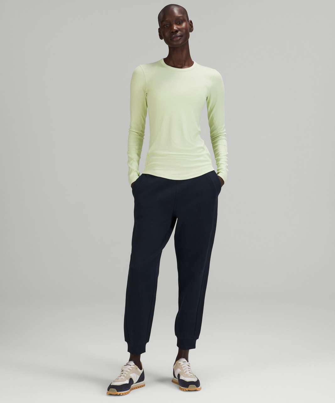 Lululemon Hold Tight Long Sleeve - Creamy Mint - lulu fanatics