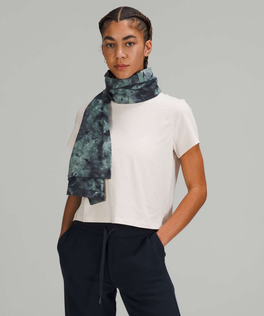 Lululemon Customizable Snap Scarf Shine - Diamond Dye Misty Shell Cacao  Diffuse Dot Foil