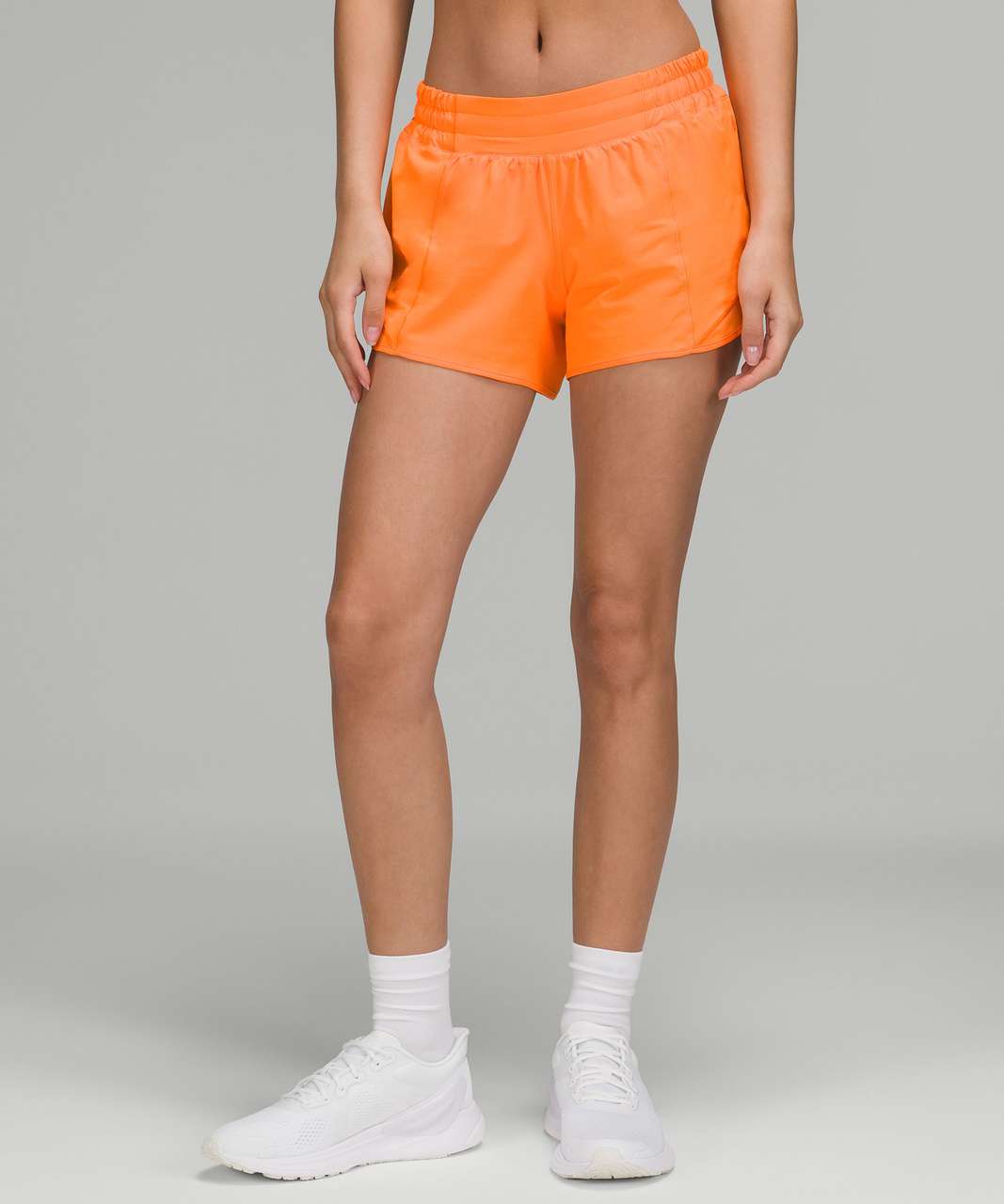 Lululemon Speed Up Mid-Rise Lined Short 4 - Orange Soda - lulu