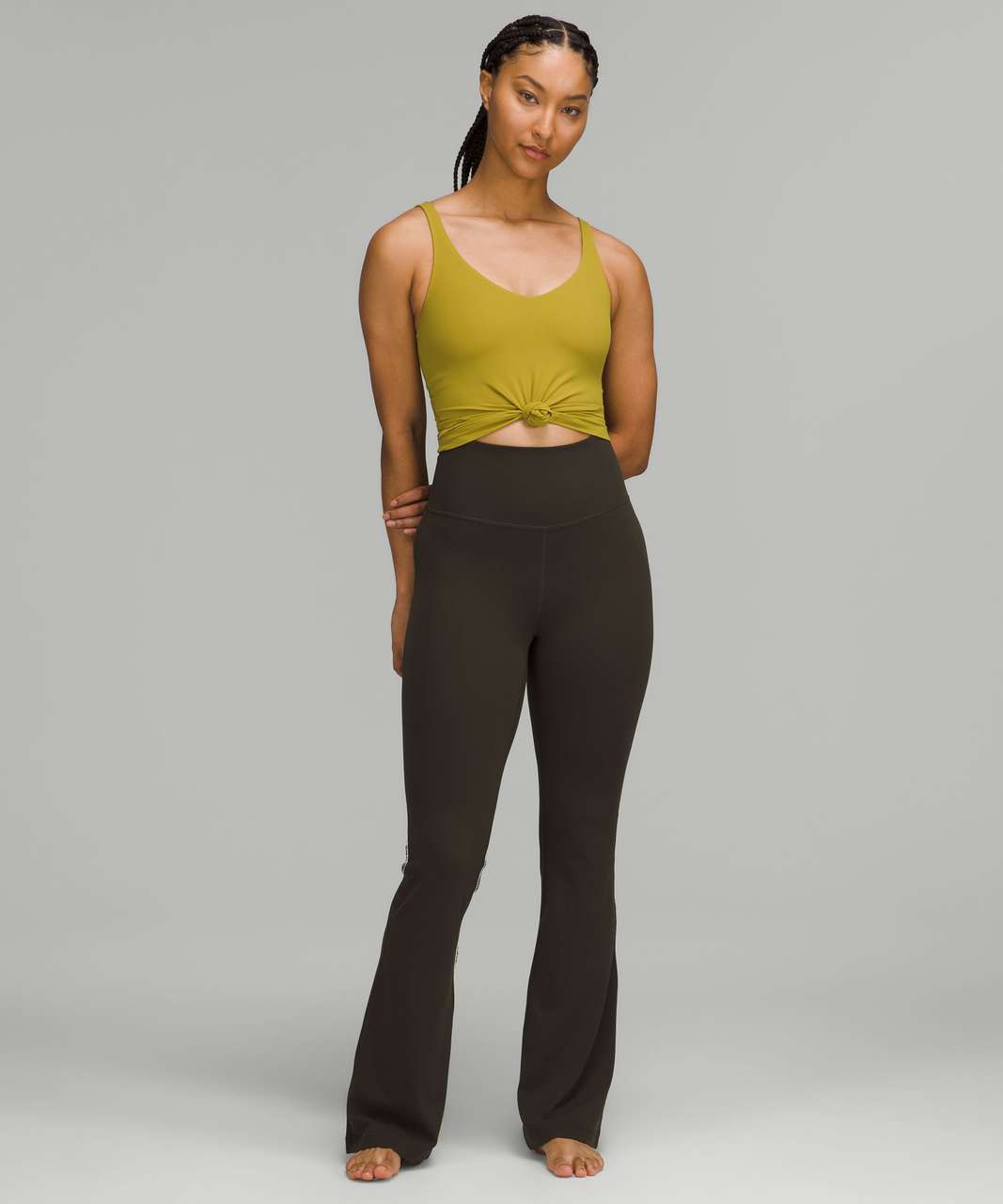 ❤️ LULULEMON Groove Pant Flare Super High Rise Sz 2 Dark Olive