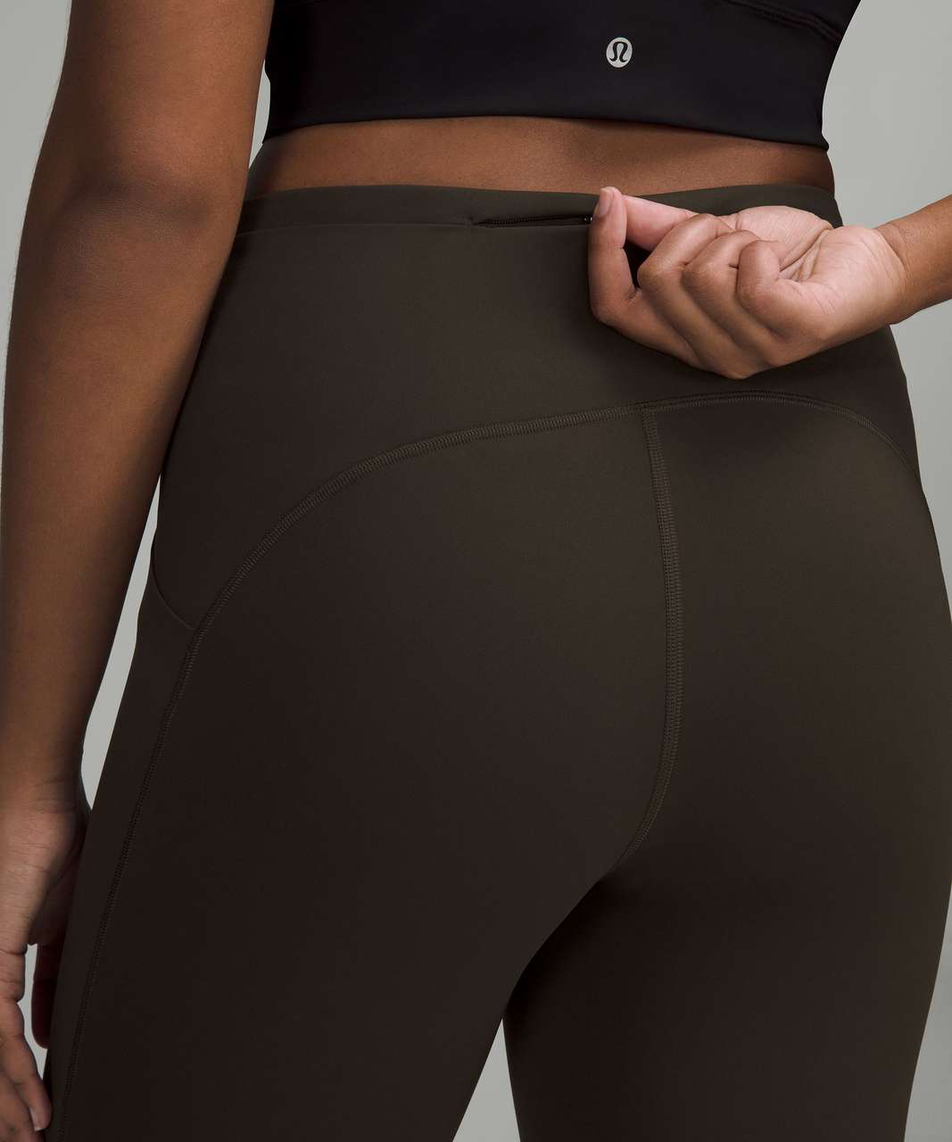 Lululemon Leggings Size 4 Speed Up Tight Full-On Luxtreme 28 Dark Olive