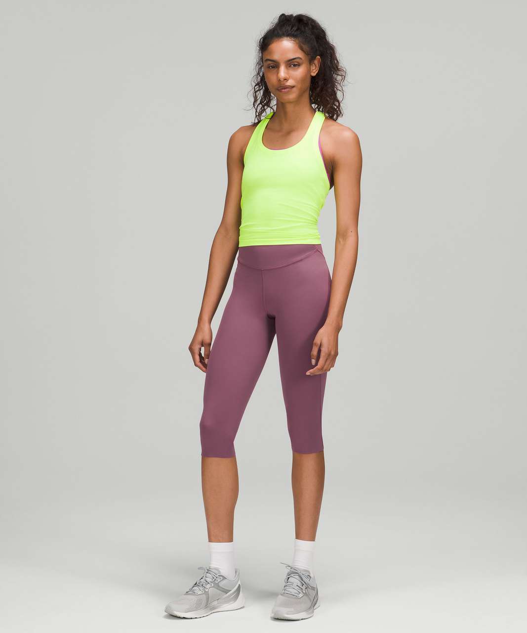 Lululemon Base Pace High-Rise Crop 17" - Vintage Plum