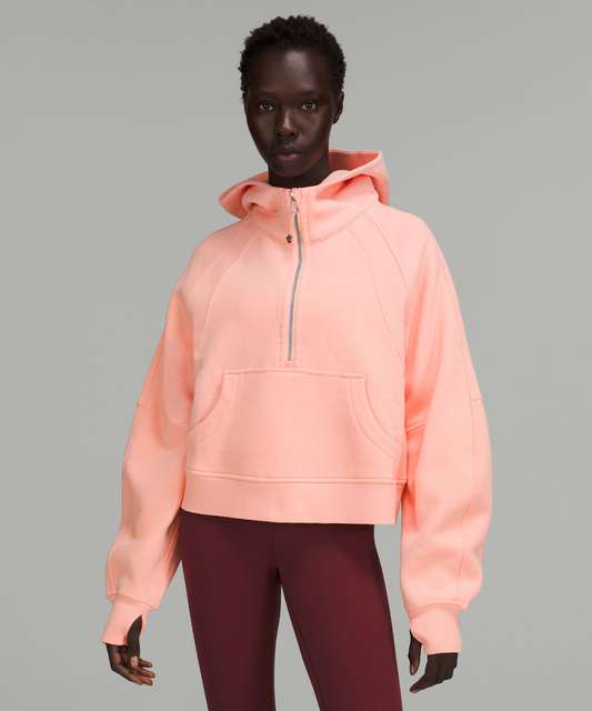 Lululemon Scuba Oversized Half-Zip Hoodie - Strawberry Milkshake - lulu  fanatics