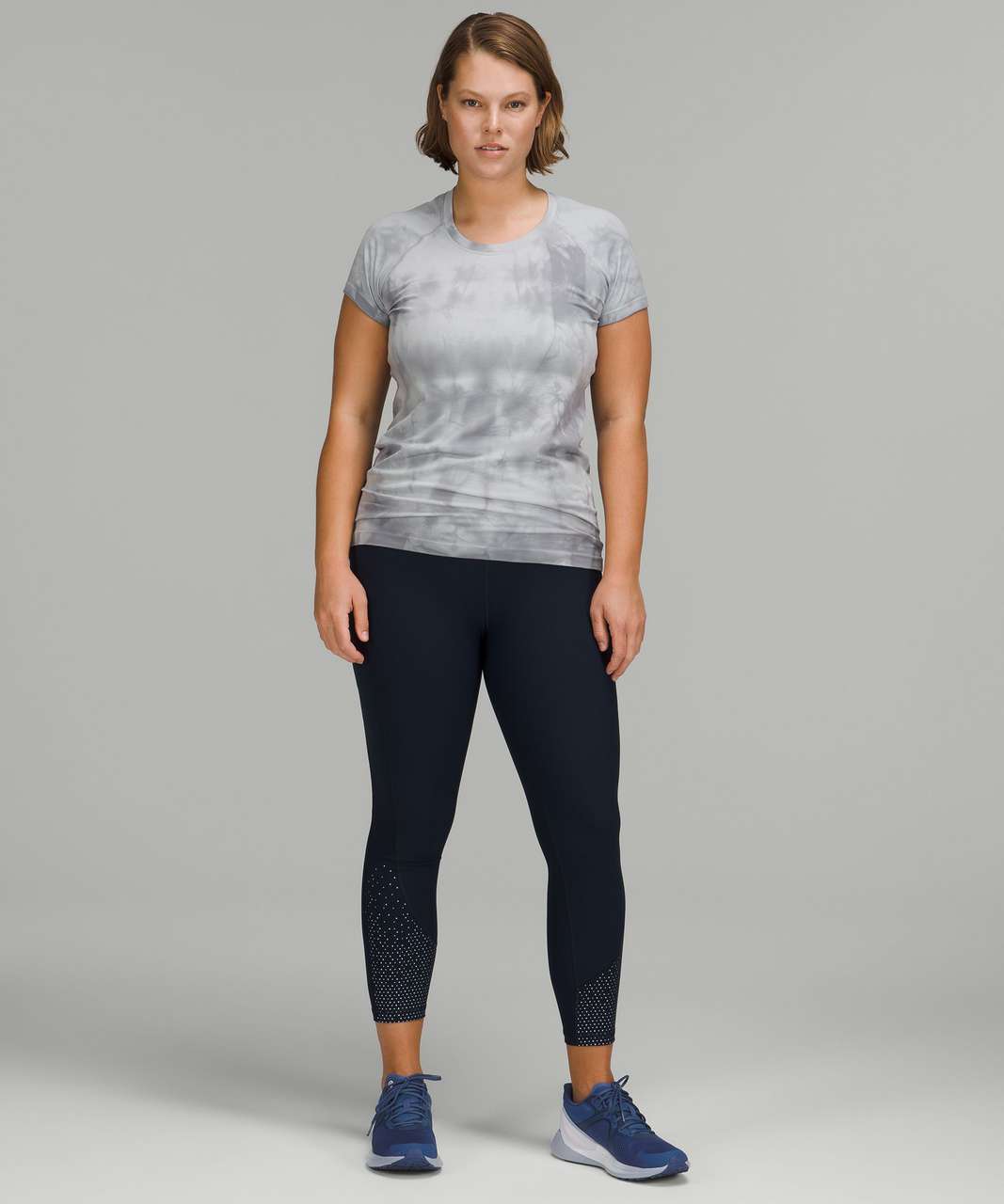 Lululemon Swiftly Tech Short Sleeve Shirt 2.0 - Marble Dye Rhino Grey