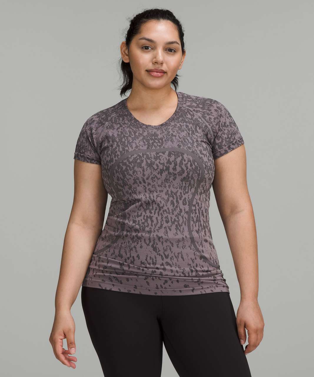 Lululemon Swiftly Tech Short Sleeve Shirt 2.0 - Covered Camo Lunar Rock / Graphite Grey