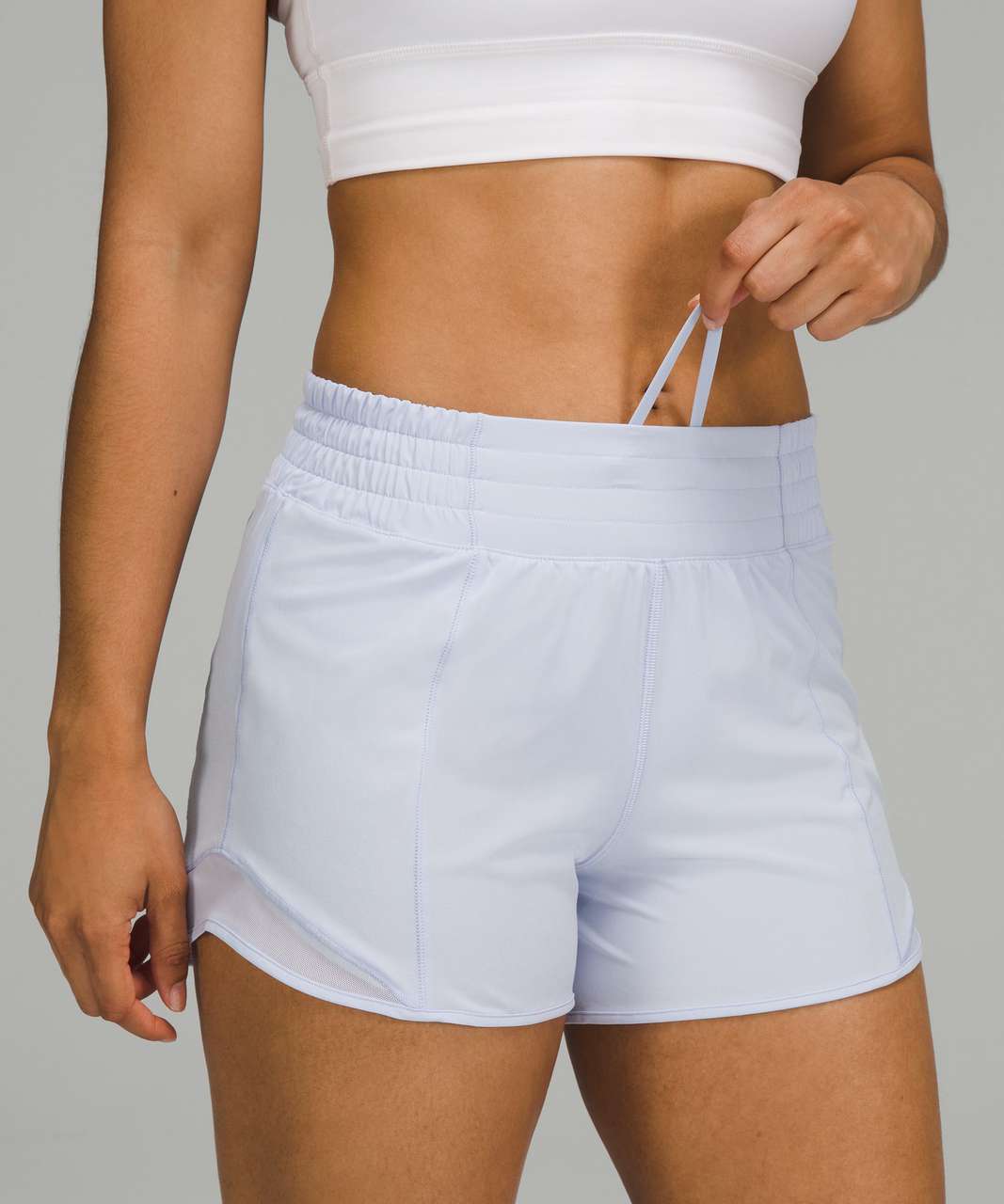 Lululemon Hotty Hot High-rise Lined Shorts 4 In Pastel Blue | ModeSens