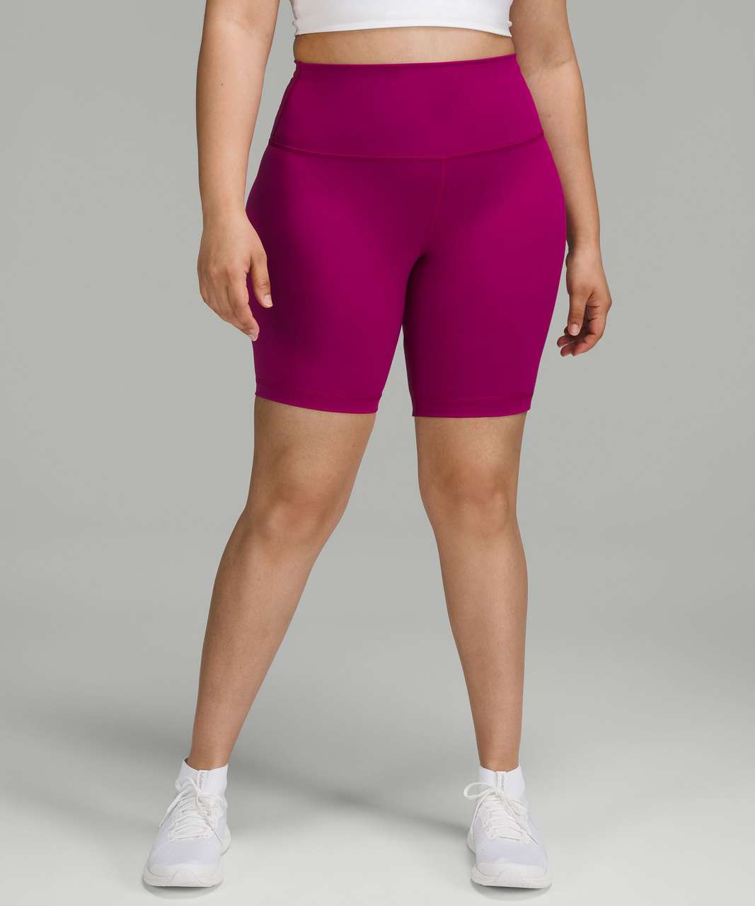 Lululemon Wunder Train High-Rise Short 8 - Magenta Purple - lulu fanatics