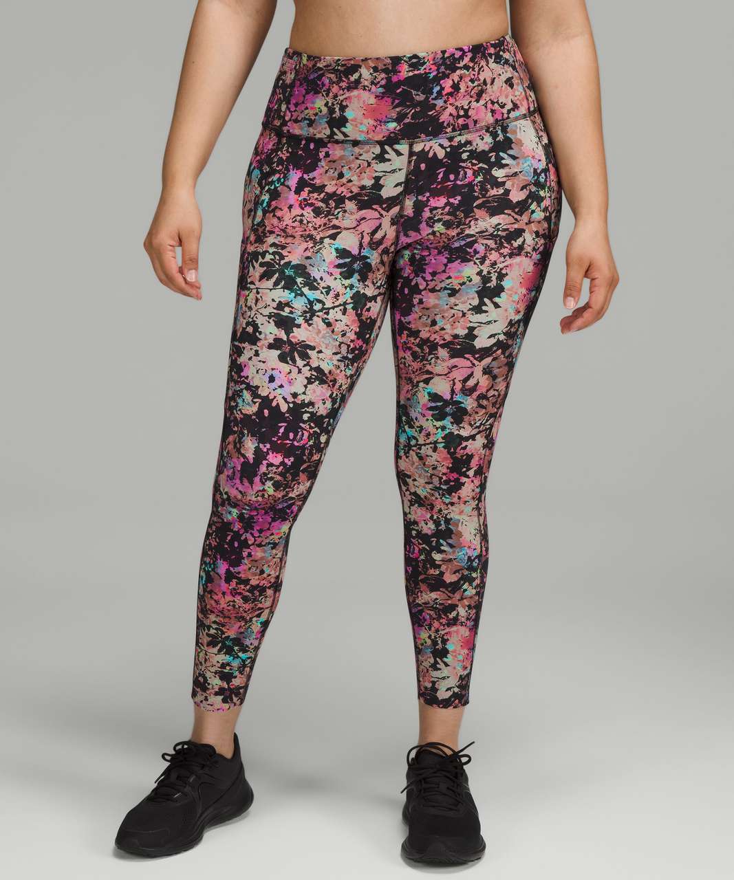 Lululemon Fast and Free High-Rise Tight 25 - Stencil Blossom Red Multi -  lulu fanatics