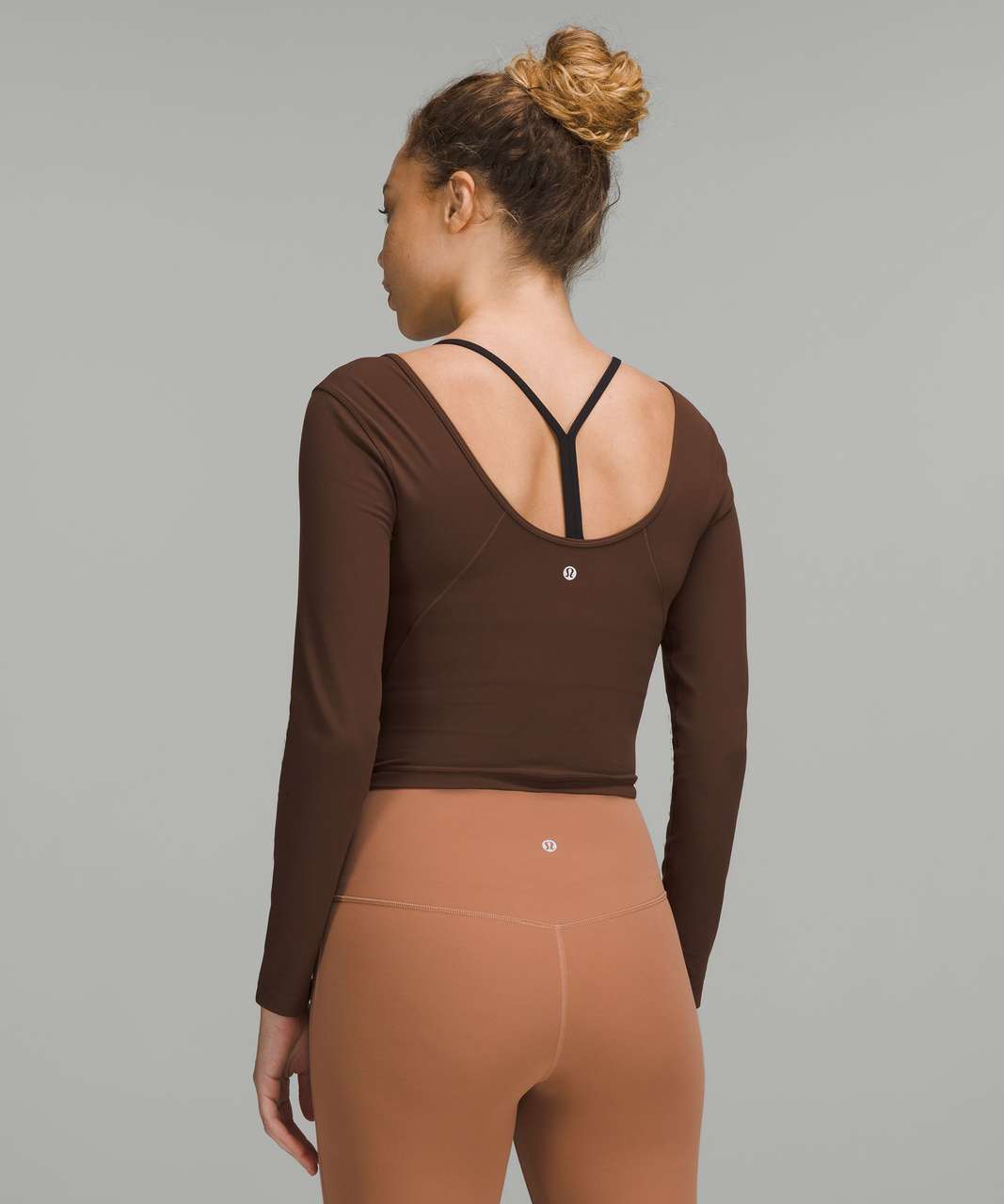 Thought I was wearing a matching set of Java. Turns out I actually have my  Brown Earth Align 25 (6) on 🤣. Nulu Rib High Neck Bra (10, Java). : r/ lululemon