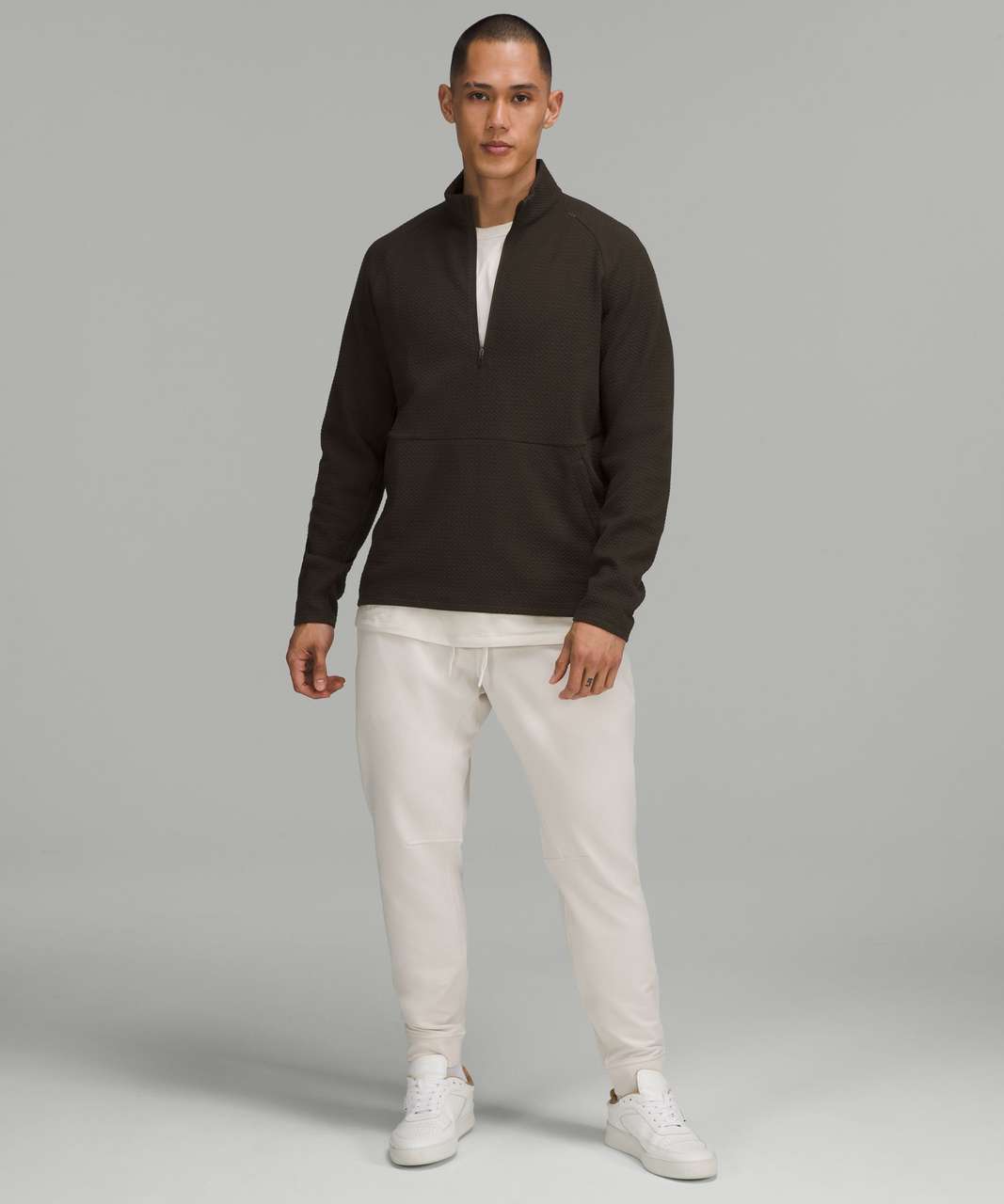 Heavyweight Crepe Half Zip