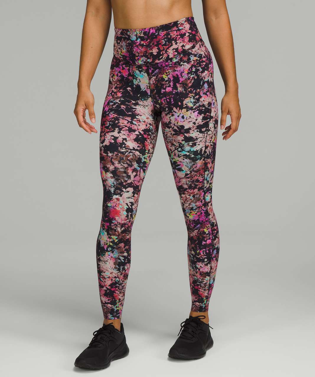 Lululemon Base Pace High-Rise Tight 28" - Stencil Blossom Red Multi