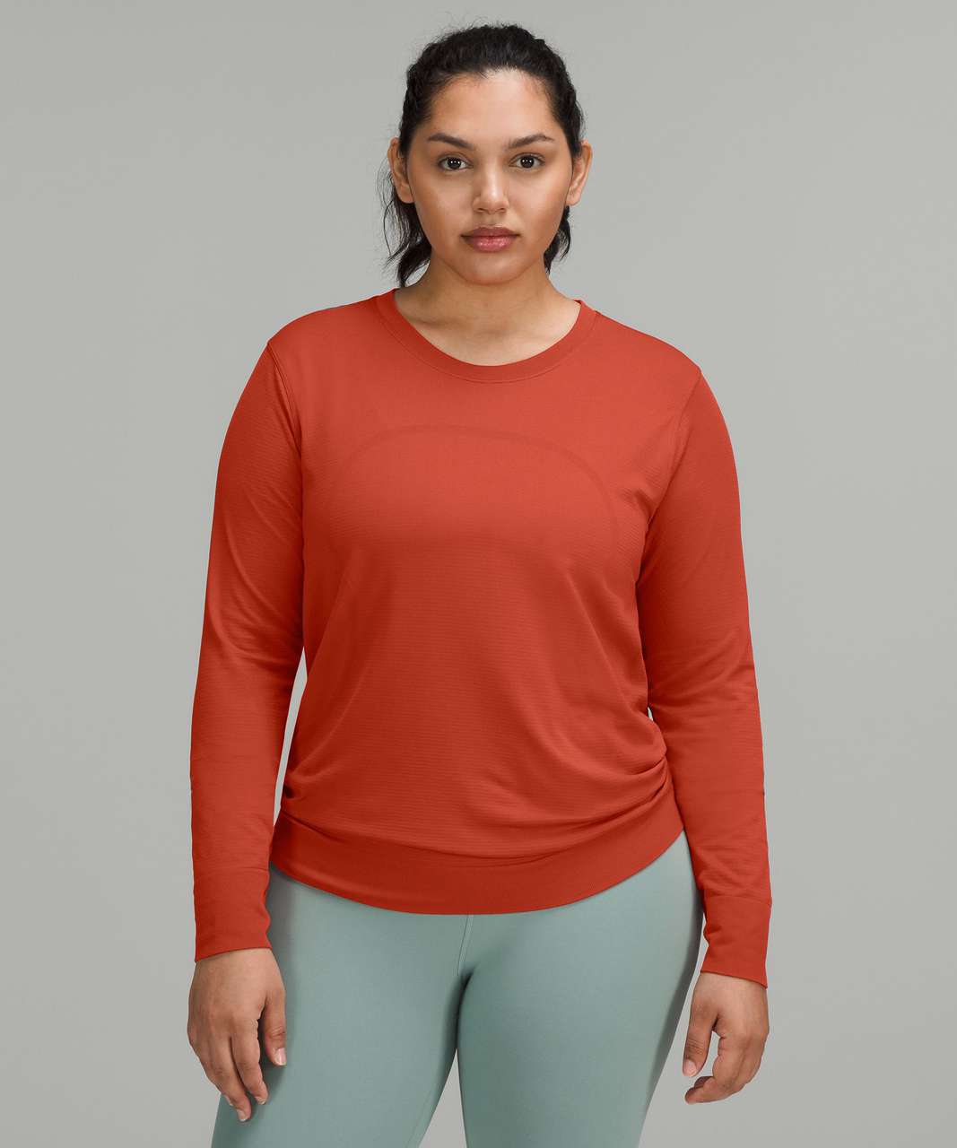 Lululemon Swiftly Relaxed-Fit Long Sleeve Shirt - Red Rock / Red Rock